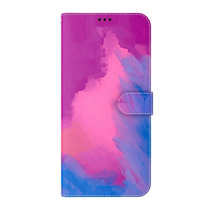 For OnePlus 11 Watercolor Pattern Flip Leather Phone Case(Purple Red) - OnePlus Cases by buy2fix | Online Shopping UK | buy2fix