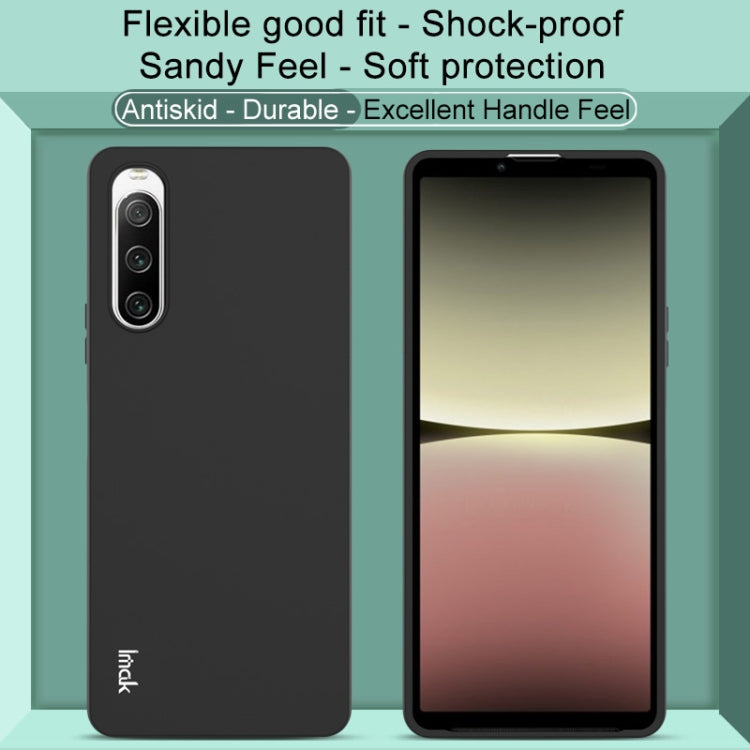 For Sony Xperia 10 V IMAK UC-3 Series Shockproof Frosted TPU Protective Case(Black) - Sony Cases by imak | Online Shopping UK | buy2fix