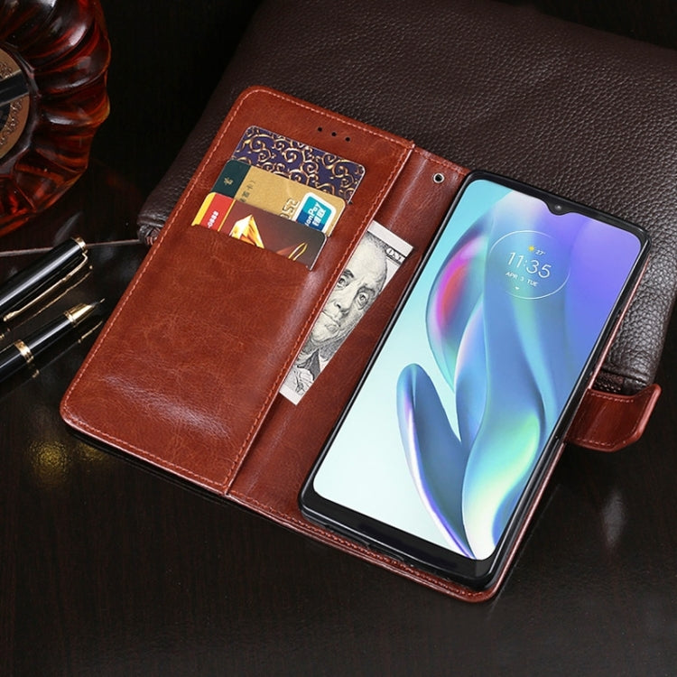 For Ulefone Note 14 idewei Crazy Horse Texture Leather Phone Case with Holder(Sky Blue) - Ulefone Cases by idewei | Online Shopping UK | buy2fix