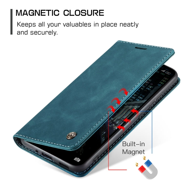 For Xiaomi Redmi 11A / 12C CaseMe 013 Multifunctional Horizontal Flip Leather Phone Case(Blue) - Xiaomi Cases by CaseMe | Online Shopping UK | buy2fix