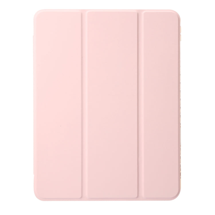 Clear Acrylic Leather Tablet Case For iPad Air 13 2024 / Pro 12.9 2022/ 2021 / 2020 / 2018(Pink) - iPad Pro 12.9 (2022/2021) Cases by buy2fix | Online Shopping UK | buy2fix