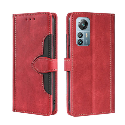 For Blackview A85 Skin Feel Magnetic Buckle Leather Phone Case(Red) - More Brand by buy2fix | Online Shopping UK | buy2fix