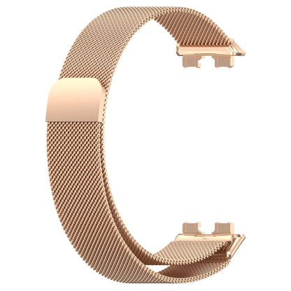 For Huawei Band 8 Milanese Metal Watch Band(Rose Gold) - Watch Bands by buy2fix | Online Shopping UK | buy2fix