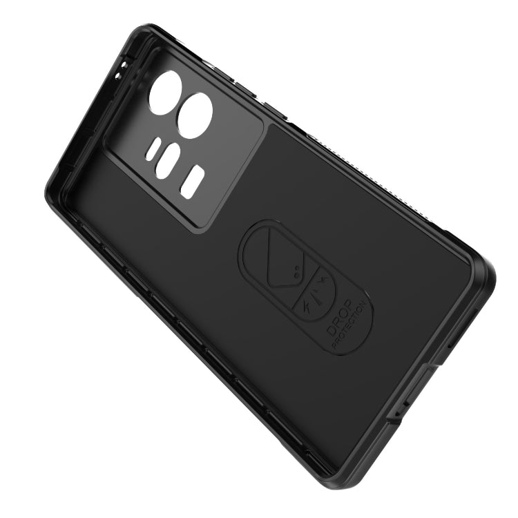 For vivo iQOO 11 Pro 5G Magic Shield TPU + Flannel Phone Case(Grey) - vivo Cases by buy2fix | Online Shopping UK | buy2fix