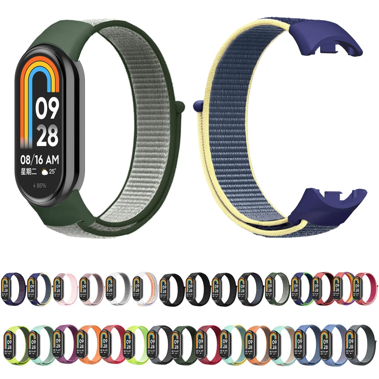 For Xiaomi Mi Band 8 Loop Nylon Watch Band(Grey) - Watch Bands by buy2fix | Online Shopping UK | buy2fix