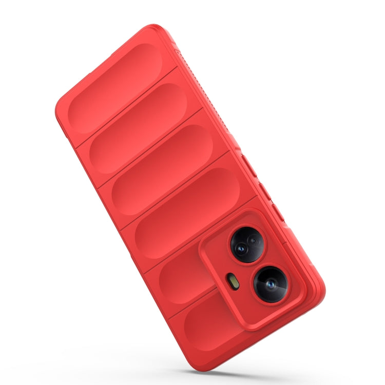 For Realme 10 Pro+ 5G Magic Shield TPU + Flannel Phone Case(Red) - Realme Cases by buy2fix | Online Shopping UK | buy2fix