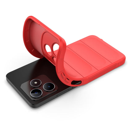 For Realme C53 4G Magic Shield TPU + Flannel Phone Case(Red) - Realme Cases by buy2fix | Online Shopping UK | buy2fix