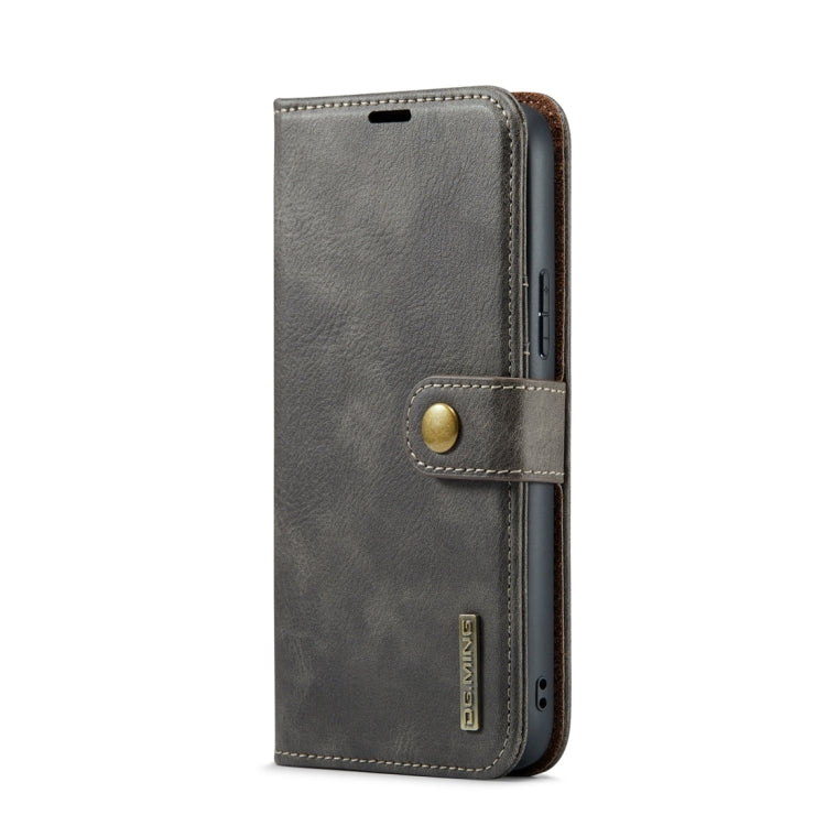 For Samsung Galaxy A34 5G DG.MING Crazy Horse Texture Detachable Magnetic Leather Case(Grey) - Galaxy Phone Cases by DG.MING | Online Shopping UK | buy2fix