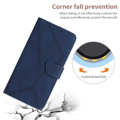 For Xiaomi 14 Pro Stitching Embossed Leather Phone Case(Blue) - 14 Pro Cases by buy2fix | Online Shopping UK | buy2fix