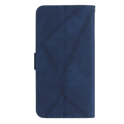 For Xiaomi Redmi Note 13 4G Global Stitching Embossed Leather Phone Case(Blue) - Note 13 Cases by buy2fix | Online Shopping UK | buy2fix