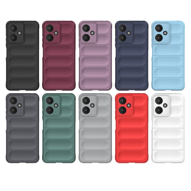 For Xiaomi Redmi 13C 5G Magic Shield TPU + Flannel Phone Case(Light Blue) - 13C Cases by buy2fix | Online Shopping UK | buy2fix