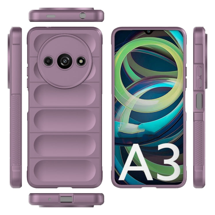 For Xiaomi Redmi A3 4G Global Magic Shield TPU + Flannel Phone Case(Purple) - Xiaomi Cases by buy2fix | Online Shopping UK | buy2fix