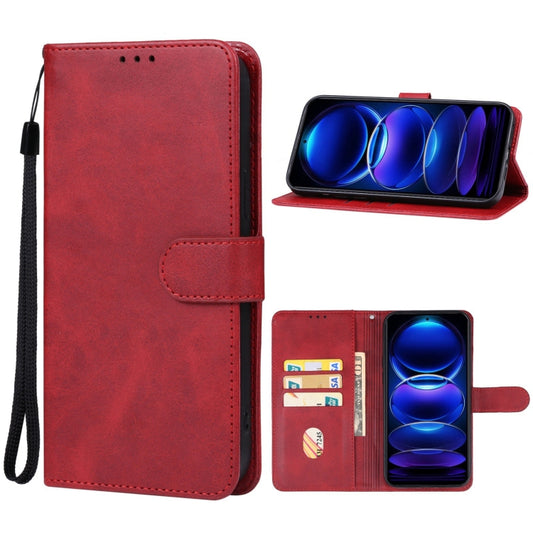 For Xiaomi Redmi Note 12R Pro Leather Phone Case(Red) - Xiaomi Cases by buy2fix | Online Shopping UK | buy2fix