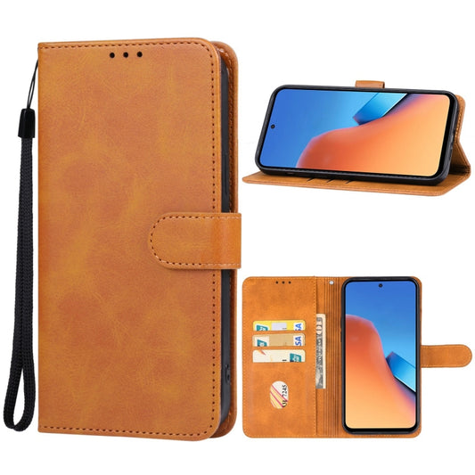 For Xiaomi Redmi 12 Leather Phone Case(Brown) - Xiaomi Cases by buy2fix | Online Shopping UK | buy2fix