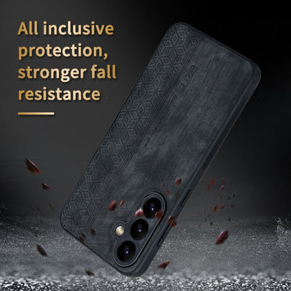 For Samsung Galaxy S23 FE 5G AZNS 3D Embossed Skin Feel Phone Case(Black) - Galaxy S23 FE 5G Cases by AZNS | Online Shopping UK | buy2fix