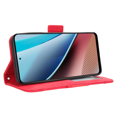 For Motorola Moto G Stylus 5G 2023 Skin Feel Calf Texture Card Slots Leather Phone Case(Red) - Motorola Cases by buy2fix | Online Shopping UK | buy2fix