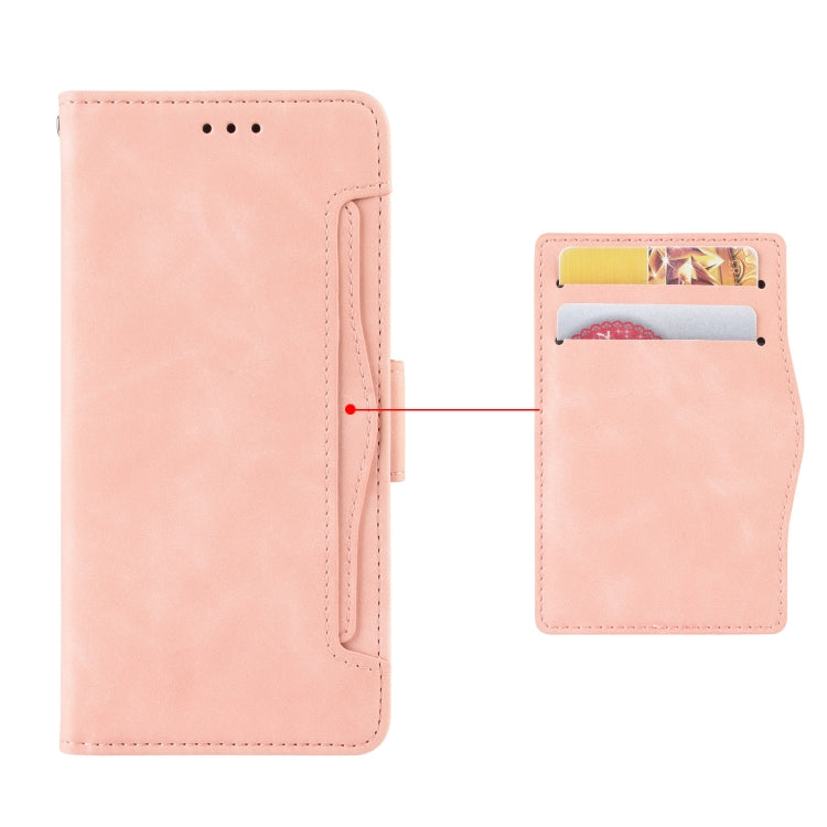 For Xiaomi Poco C61 / Redmi A3 Skin Feel Calf Texture Card Slots Leather Phone Case(Pink) - Xiaomi Cases by buy2fix | Online Shopping UK | buy2fix