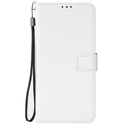 For Orbic Magic 5G R678EL Diamond Texture Leather Phone Case(White) - More Brand by buy2fix | Online Shopping UK | buy2fix