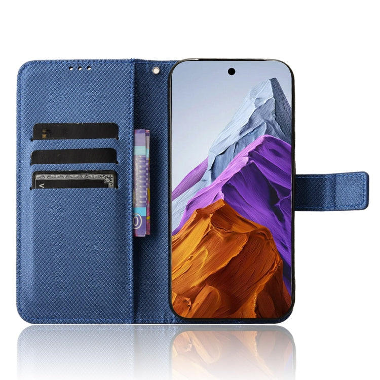 For Google Pixel 9 Pro Diamond Texture Leather Phone Case(Blue) - Google Cases by buy2fix | Online Shopping UK | buy2fix