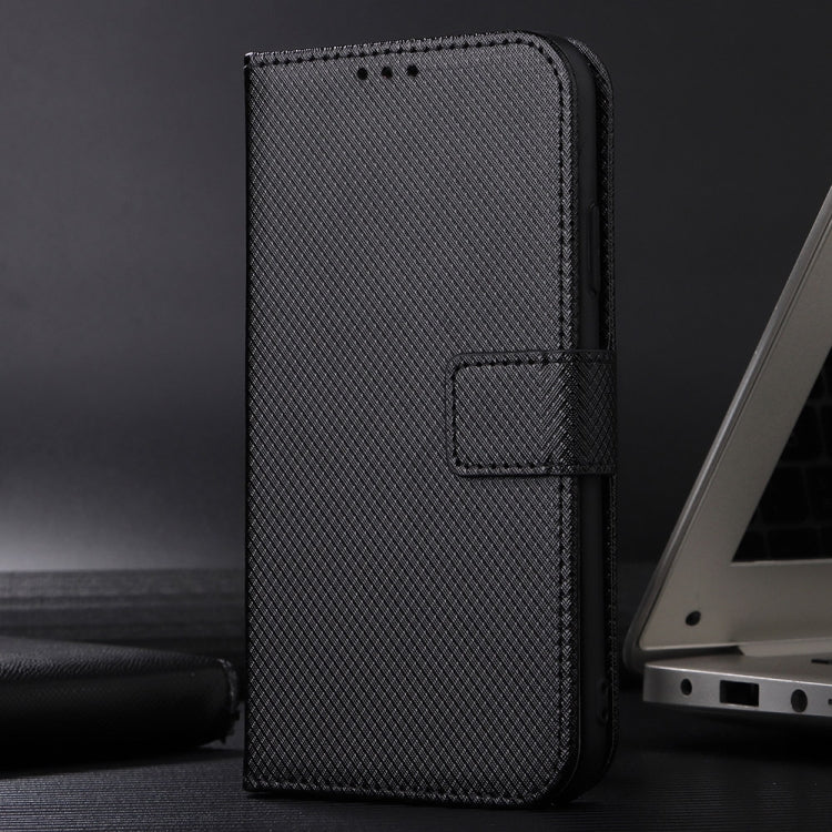 For Xiaomi Redmi K70 / K70 Pro Diamond Texture Leather Phone Case(Black) - K70 Pro Cases by buy2fix | Online Shopping UK | buy2fix