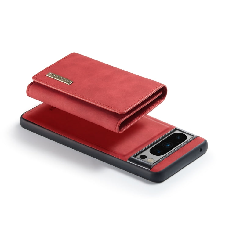 For Google Pixel 8 Pro DG.MING M1 Series 3-Fold Multi Card Wallet + Magnetic Phone Case(Red) - Google Cases by DG.MING | Online Shopping UK | buy2fix