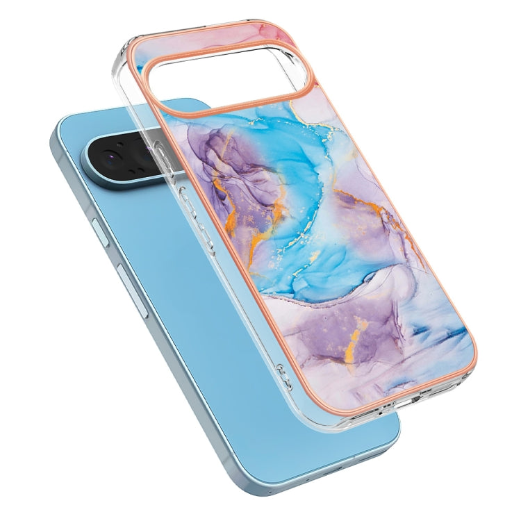 For Google Pixel 9 Pro XL Electroplating IMD TPU Phone Case(Blue Marble) - Google Cases by buy2fix | Online Shopping UK | buy2fix