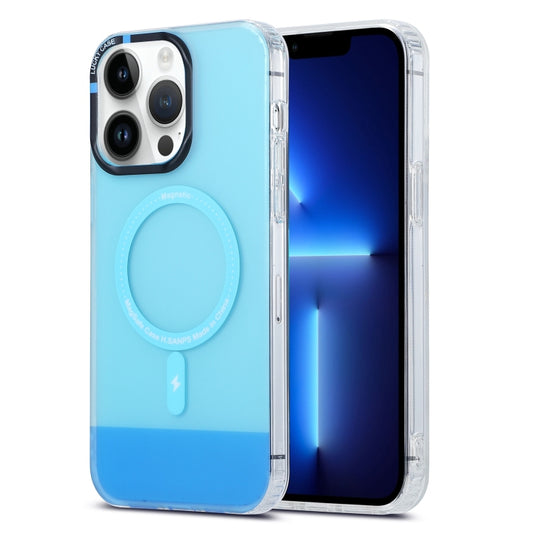 For iPhone 13 Pro PC + TPU IMD MagSafe Magnetic Phone Case(Blue) - iPhone 13 Pro Cases by buy2fix | Online Shopping UK | buy2fix