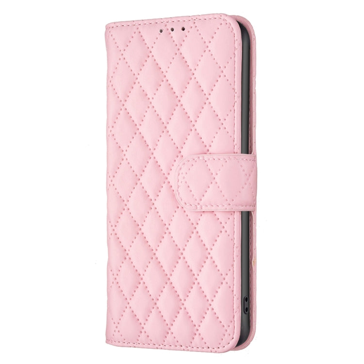 For Google Pixel 9 Pro Diamond Lattice Wallet Leather Flip Phone Case(Pink) - Google Cases by buy2fix | Online Shopping UK | buy2fix