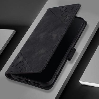 For Xiaomi Redmi K70 / K70 Pro Skin Feel Embossed Leather Phone Case(Black) - K70 Cases by buy2fix | Online Shopping UK | buy2fix