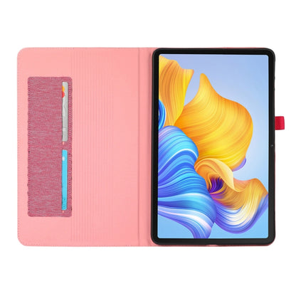 For Huawei MatePad Air 2024 Fabric Leather Tablet Case(Rose Red) - Huawei by buy2fix | Online Shopping UK | buy2fix