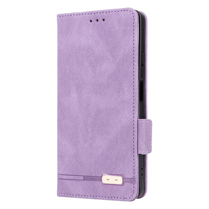 For Xiaomi Redmi Note 13 5G Magnetic Clasp Leather Phone Case(Purple) - Note 13 Cases by buy2fix | Online Shopping UK | buy2fix