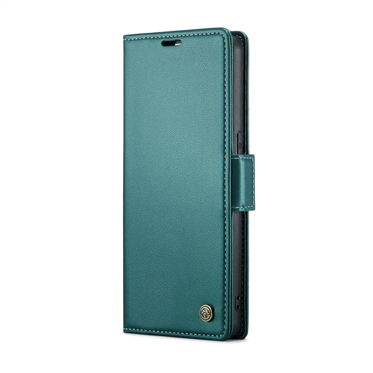 For OPPO Reno8 5G Global CaseMe 023 Butterfly Buckle Litchi Texture RFID Anti-theft Leather Phone Case(Pearly Blue) - OPPO Cases by CaseMe | Online Shopping UK | buy2fix