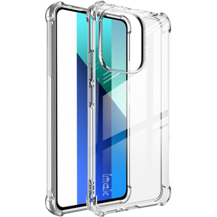 For Xiaomi Redmi Note 13 4G Global imak Shockproof Airbag TPU Phone Case(Transparent) - Xiaomi Cases by imak | Online Shopping UK | buy2fix