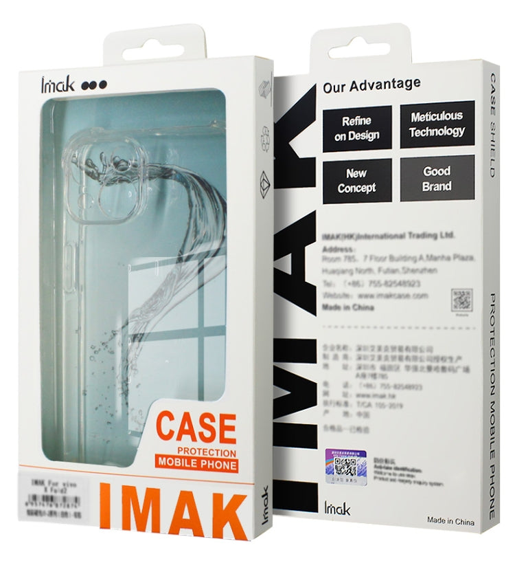 For Xiaomi Redmi Note 13 4G Global imak Shockproof Airbag TPU Phone Case(Transparent) - Xiaomi Cases by imak | Online Shopping UK | buy2fix