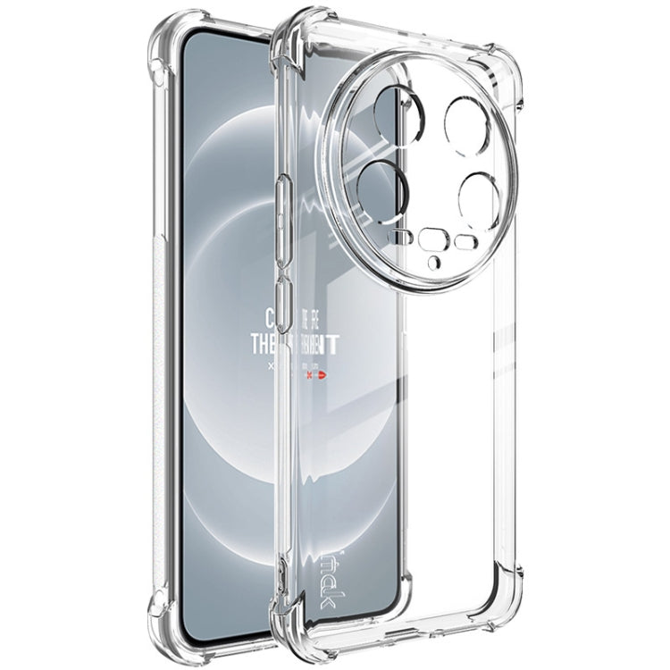 For Xiaomi 14 Ultra 5G imak Shockproof Airbag TPU Phone Case(Transparent) - 14 Ultra Cases by imak | Online Shopping UK | buy2fix