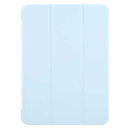 For iPad Pro 13 2024 GEBEI 3-folding Holder Shockproof Flip Leather Tablet Case(Sky Blue) - iPad Pro 13 2024 Cases by GEBEI | Online Shopping UK | buy2fix