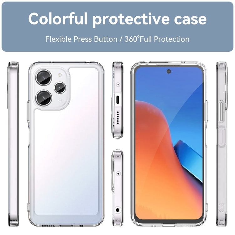 For Xiaomi Poco M6 Pro 5G Colorful Series Acrylic Hybrid TPU Phone Case(Transparent) - Xiaomi Cases by buy2fix | Online Shopping UK | buy2fix