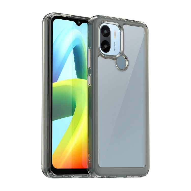 For Xiaomi Redmi A2+ Colorful Series Acrylic Hybrid TPU Phone Case(Transparent Grey) - Xiaomi Cases by buy2fix | Online Shopping UK | buy2fix