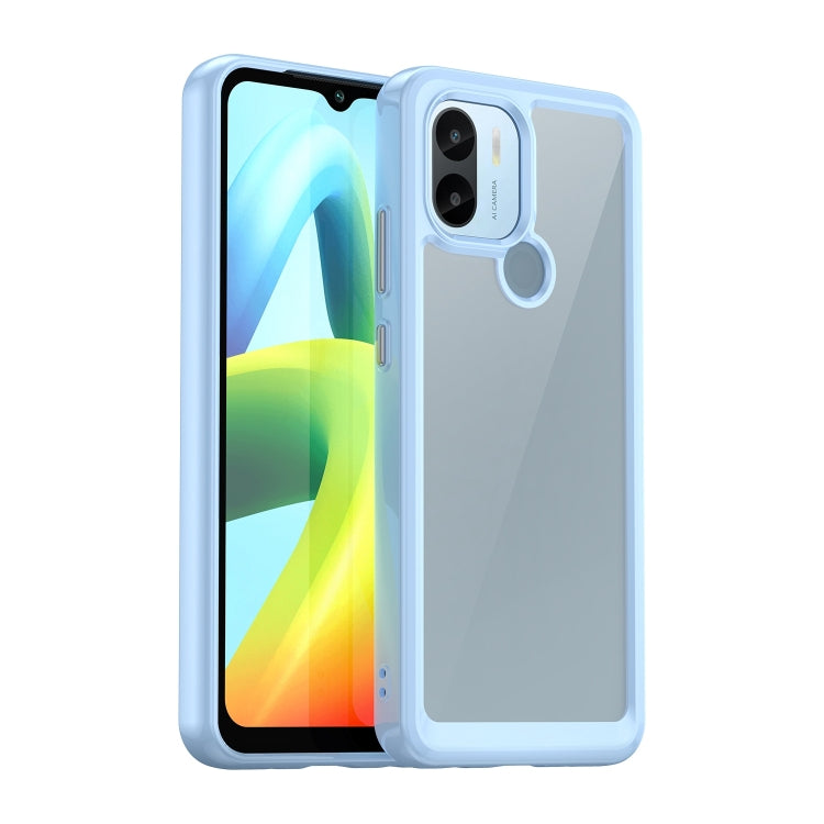 For Xiaomi Redmi A2+ Colorful Series Acrylic Hybrid TPU Phone Case(Blue) - Xiaomi Cases by buy2fix | Online Shopping UK | buy2fix