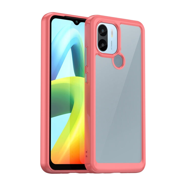 For Xiaomi Redmi A2+ Colorful Series Acrylic Hybrid TPU Phone Case(Red) - Xiaomi Cases by buy2fix | Online Shopping UK | buy2fix