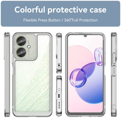 For Xiaomi Poco C65 Colorful Series Acrylic Hybrid TPU Phone Case(Transparent) - Xiaomi Cases by buy2fix | Online Shopping UK | buy2fix