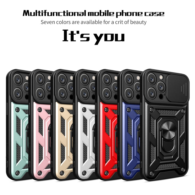 For iPhone 16 Pro Max Sliding Camera Cover Design TPU+PC Phone Case(Red) - iPhone 16 Pro Max Cases by buy2fix | Online Shopping UK | buy2fix