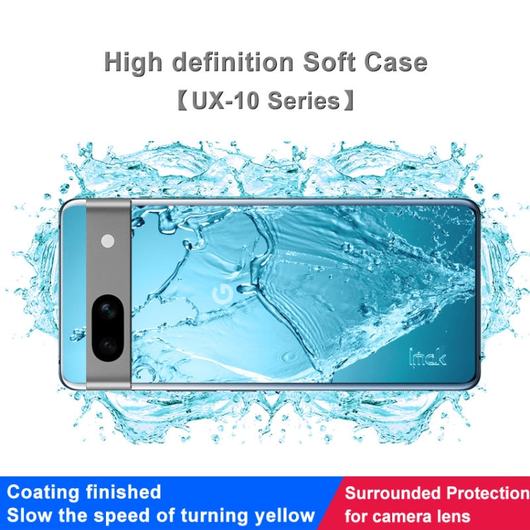 For Google Pixel 7a IMAK UX-10 Series Transparent Shockproof TPU Phone Case(Transparent) - Google Cases by imak | Online Shopping UK | buy2fix