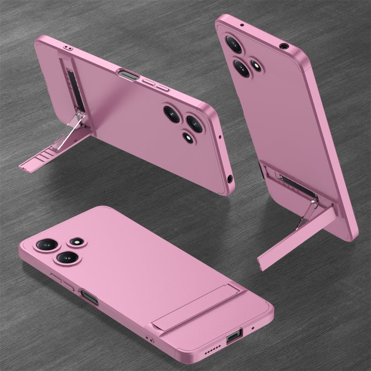 For Xiaomi Redmi 12 5G GKK Three Stage Splicing Full Coverage PC Phone Case with Stand(Rose Gold) - Xiaomi Cases by GKK | Online Shopping UK | buy2fix