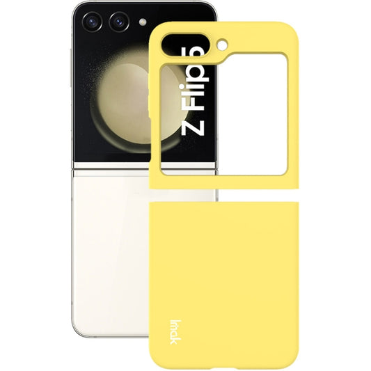 For Samsung Galaxy Z Flip5 IMAK JS-2 Series Colorful PC Case(Yellow) - Galaxy Z Flip4 5G Cases by imak | Online Shopping UK | buy2fix