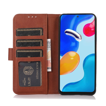 For iPhone 16 Plus Cow Texture Leather Phone Case(Brown) - iPhone 16 Plus Cases by buy2fix | Online Shopping UK | buy2fix