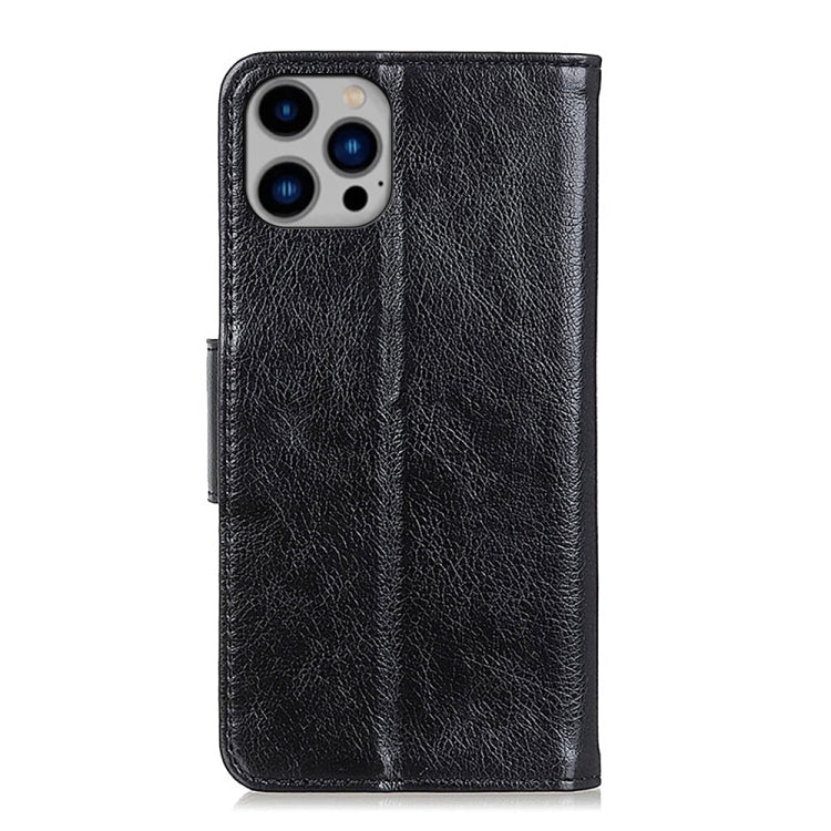 For iPhone 16 Pro Nappa Texture Leather Case(Black) - iPhone 16 Pro Cases by buy2fix | Online Shopping UK | buy2fix