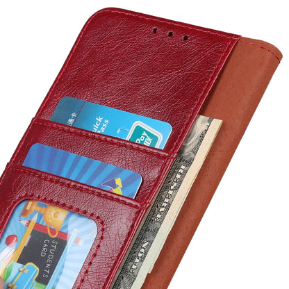 For iPhone 16 Nappa Texture Leather Case(Red) - iPhone 16 Cases by buy2fix | Online Shopping UK | buy2fix