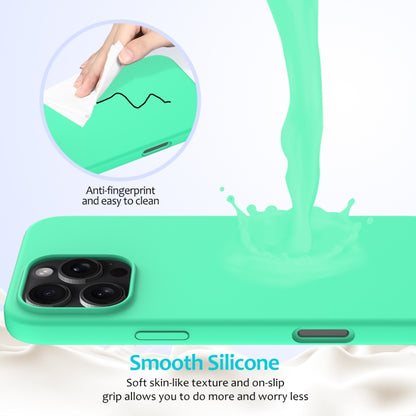 For iPhone 16 Pro Max Solid Color Silicone Phone Case(Green) - More iPhone Cases by buy2fix | Online Shopping UK | buy2fix