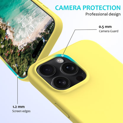 For iPhone 16 Pro Solid Color Silicone Phone Case(Lemon Yellow) - More iPhone Cases by buy2fix | Online Shopping UK | buy2fix